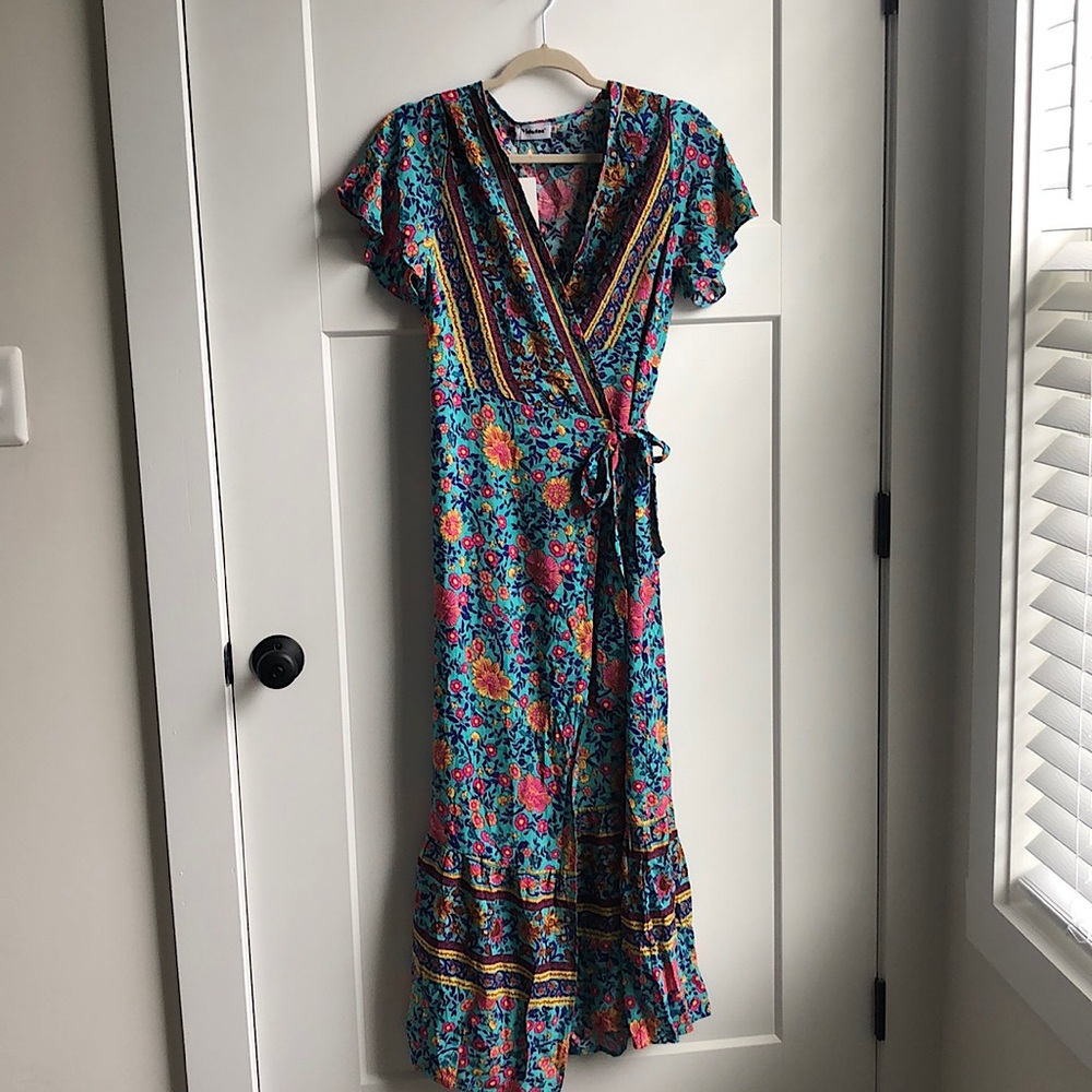 Amazon Wrap Floral Dress